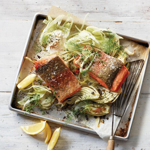 Baked Trout with Fennel
